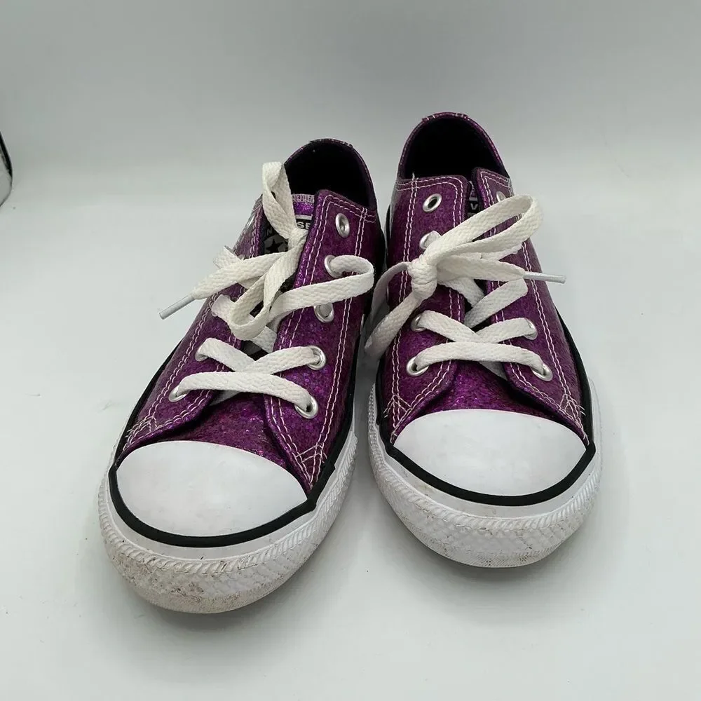 Converse Chuck Taylor All Star Ox Coated Purple Glitter size 1